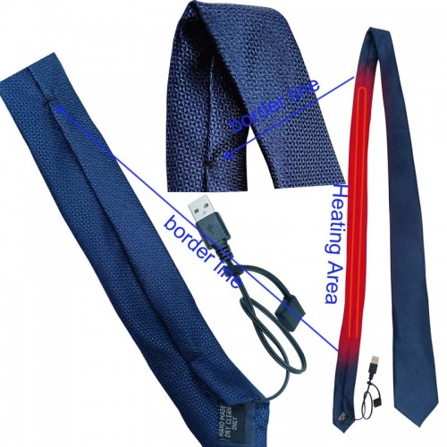 Heated Necktie Dark Blue